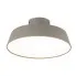 Szara okrągła lampa sufitowa LED 40 cm - V054-Welto