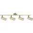 Czteropunktowa lampa nowoczesna na listwie mosiądz - Z021-Kesprit