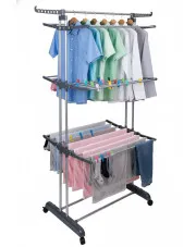 Szara suszarka na pranie na kółkach - Garela w sklepie Edinos.pl