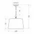 Lampa wisząca T029 Tokis wymiary