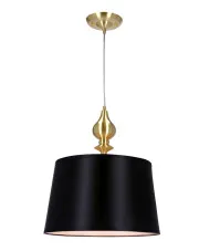 Wisząca lampa z czarnym abażurem - T029 - Greko w sklepie Edinos.pl
