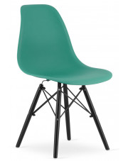 Zielone krzesło nowoczesne do kuchni - Naxin 3X w sklepie Edinos.pl