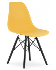 Żółte nowoczesne krzesło do salonu - Naxin 3X w sklepie Edinos.pl