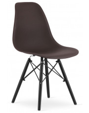 Brązowe krzesło nowoczesne - Naxin 3X w sklepie Edinos.pl