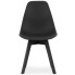 czarne nowoczesne krzesło skandynawskie do jadalni salonu lajos 3x 4szt