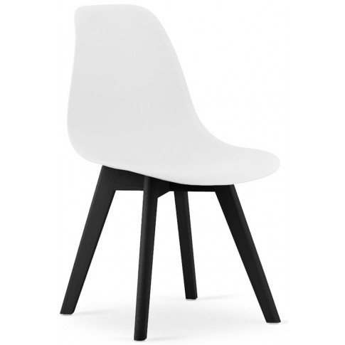 zestaw 4szt białych krzeseł kuchennych nowoczesnych lajos 3x