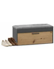 Szafka na buty antracyt + dąb artisan - Frelox 4X w sklepie Edinos.pl