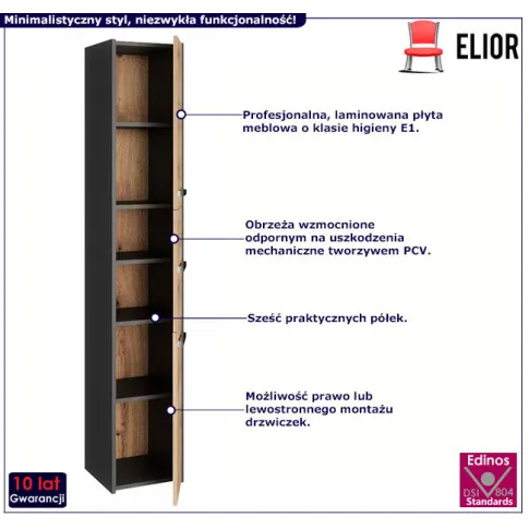 Słupek łazienkowy półki Helta 2X
