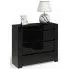 Zdjęcie produktu Lakierowana komoda Margino 5X - czarny połysk.
