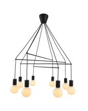 Czarna duża lampa loftowa - K166-Palmer w sklepie Edinos.pl