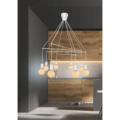 Duża lampa wisząca do salonu - K172-Indos wizualizacja