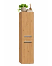 Szafka łazienkowa z koszem na bieliznę dąb artisan - Merimo 6X w sklepie Edinos.pl