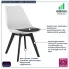 krzeslo ares białe czarne