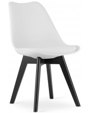 Białe kuchenne krzesło w stylu nowoczesnym - Asaba 4X w sklepie Edinos.pl