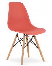 Krzesło w stylu skandynawskim cynober - Naxin 4X w sklepie Edinos.pl