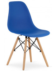 Niebieskie krzesło do nowoczesnej kuchni - Naxin 4X w sklepie Edinos.pl