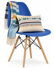 Niebieskie krzesło do nowoczesnego wnętrza - Sopi 4X w sklepie Edinos.pl