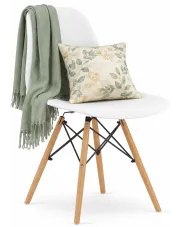 Białe minimalistyczne krzesło skandynawskie - Sopi 4X w sklepie Edinos.pl