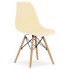 Kremowe krzesło w stylu nowoczesnym - Naxin 4X