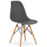 Minimalistyczne krzesło ciemnoszare - Naxin 4X