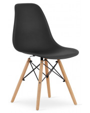 Czarne krzesło do jadalni w stylu nowoczesnym - Naxin 4X w sklepie Edinos.pl