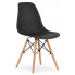 Czarne krzesło w stylu nowoczesnym - Naxin 4X