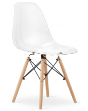 Przezroczyste krzesło do nowoczesnego wnętrza - Naxin 4X w sklepie Edinos.pl