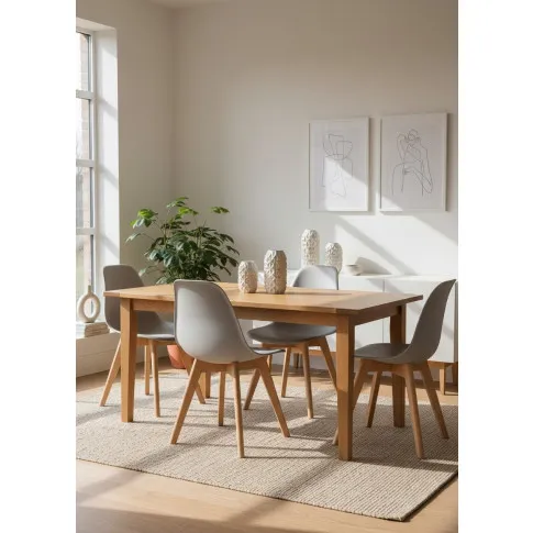 Szare krzesło do skandynawskiego wnętrza   Pipi 4X