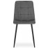 4 tapicerowane krzesła kuchenne ciemny szary fabiola
