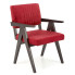 Czerwone drewniane krzesło vintage -  Noko