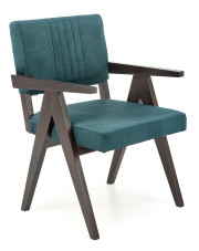 Zielone drewniane krzesło vintage -  Noko w sklepie Edinos.pl