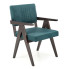 Zielone drewniane krzesło vintage -  Noko