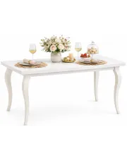 Biały stół rozkładany 140-180 cm - Rapid w sklepie Edinos.pl