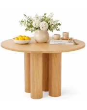 Okrągły skandynawski stół do jadalni - Perlex w sklepie Edinos.pl