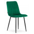 Ciemnozielone krzesło tapicerowane kuchenne - Fernando 4X