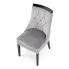 Pikowane szare krzesło do jadalni Silo