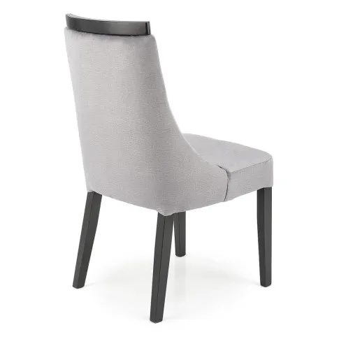 Szare krzesło welwetowe Silo
