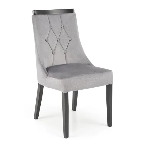 Szare pikowane krzesło Silo