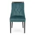 Ciemnozielone krzesło pikowane Silo