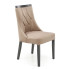 Beżowe tapicerowane krzesło pikowane - Silo