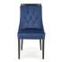 Niebieskie krzesło tapicerowane Silo