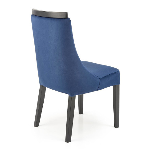 Niebieskie krzesło tapicerowane welurem Silo