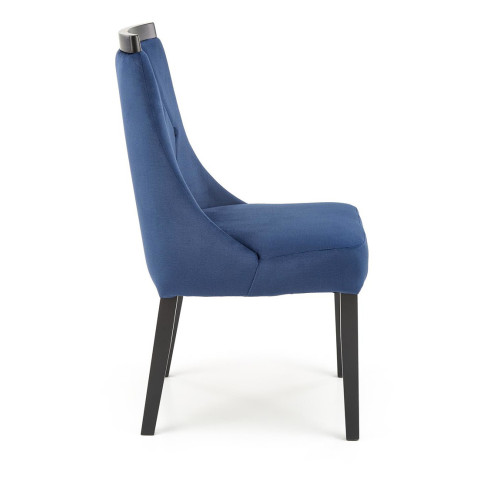 Niebieskie tapicerowane krzesło Silo