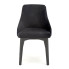 Czarne krzesło z dekoracyjnym tyłem Dabox