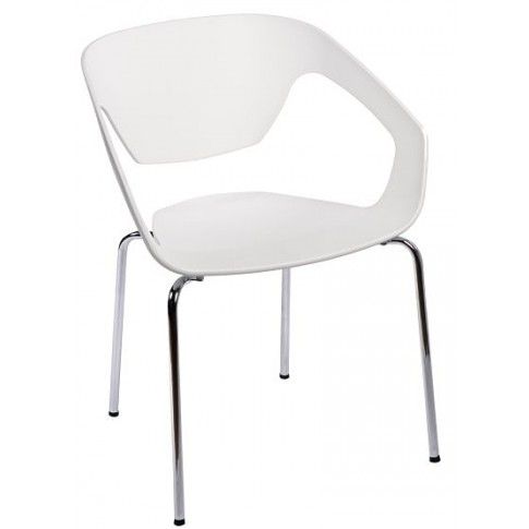 Zdjęcie produktu Krzesło muszelka Dakoto - białe.