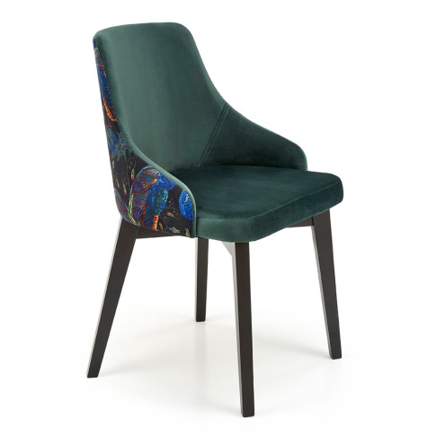 Zielone tapicerowane krzesło Dabox