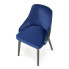 Ciemnoniebieskie krzesło tapiceorwane Dabox