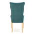 Zielone drewniane krzesło Depso