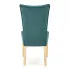 Zielone drewniane krzesło Depso