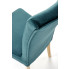Zielone krzesło tapicerowane welurem Depso
